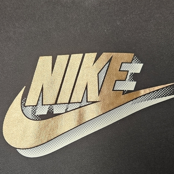 Women's Nike Black Hoodie Bronze Logo - Picture 5 of 7